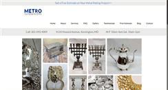 Desktop Screenshot of metroplating.com