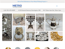 Tablet Screenshot of metroplating.com